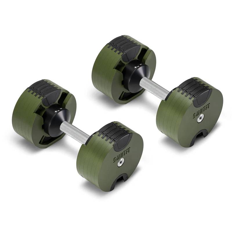 SMRTFT Nuobells - 5-50lb Adjustable Dumbbell Pair - Tactical