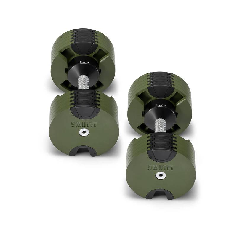 SMRTFT Nuobells - 5-50lb Adjustable Dumbbell Pair - Tactical