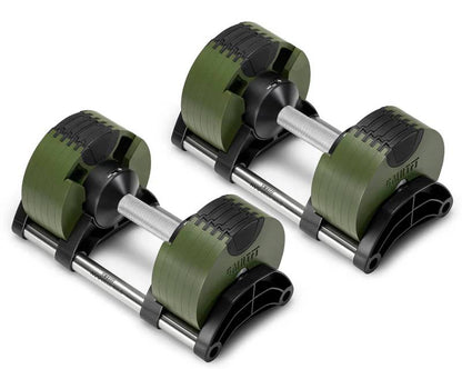 SMRTFT Nuobells - 5-50lb Adjustable Dumbbell Pair - Tactical