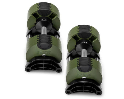 SMRTFT Nuobells - 5-50lb Adjustable Dumbbell Pair - Tactical