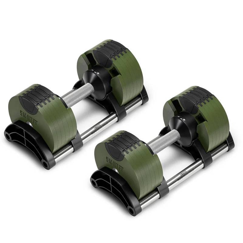 SMRTFT Nuobells - 5-50lb Adjustable Dumbbell Pair - Tactical
