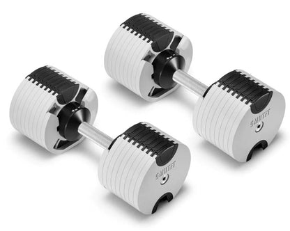 SMRTFT Nüobells - 5-80lb Adjustable Dumbbell Pair - Ash