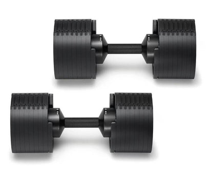 SMRTFT Nüobells - 5-80lb Adjustable Dumbbell Pair - Matte Black