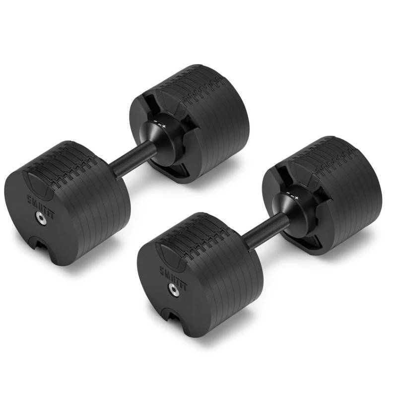 SMRTFT Nüobells - 5-80lb Adjustable Dumbbell Pair - Matte Black