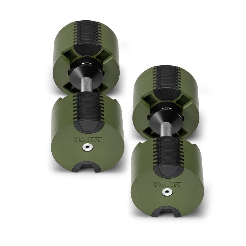 SMRTFT Nüobells - 5-80lb Adjustable Dumbbell Pair - Tactical