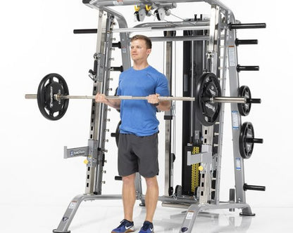 TuffStuff Fitness EVOLUTION SMITH MACHINE / HALF CAGE ENSEMBLE (CSM-725WS) Strength Machines Canada.