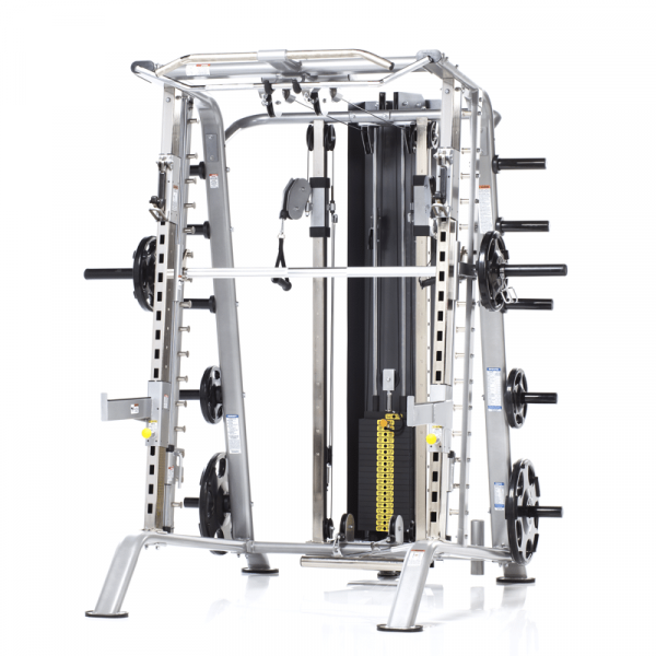 TuffStuff Fitness EVOLUTION SMITH MACHINE / HALF CAGE ENSEMBLE (CSM-725WS) Strength Machines Canada.