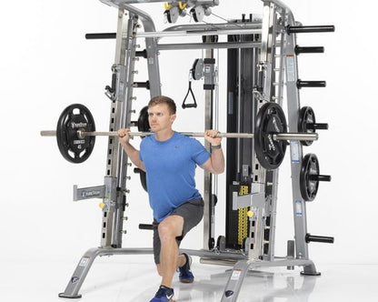 TuffStuff Fitness EVOLUTION SMITH MACHINE / HALF CAGE ENSEMBLE (CSM-725WS) Strength Machines Canada.