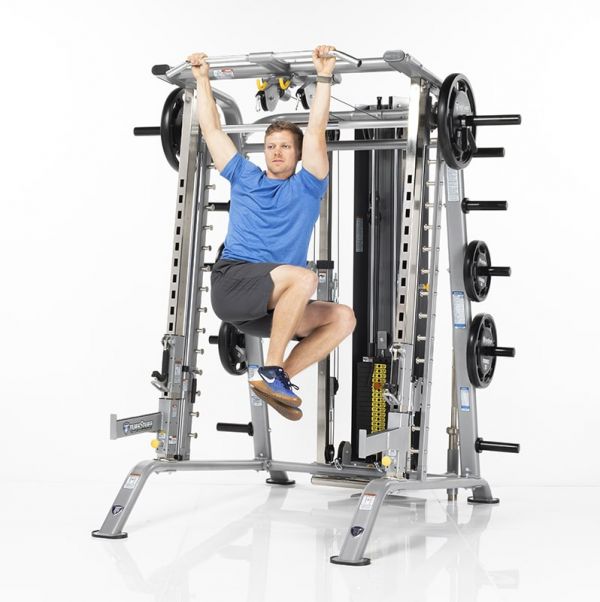 TuffStuff Fitness EVOLUTION SMITH MACHINE / HALF CAGE ENSEMBLE (CSM-725WS) Strength Machines Canada.