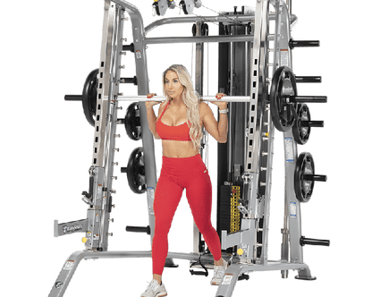 TuffStuff Fitness EVOLUTION SMITH MACHINE / HALF CAGE ENSEMBLE (CSM-725WS) Strength Machines Canada.