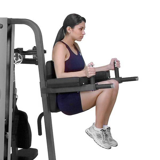 Body-Solid Vertical Knee Raise and Dip Station for G9S Strength Machines Canada.