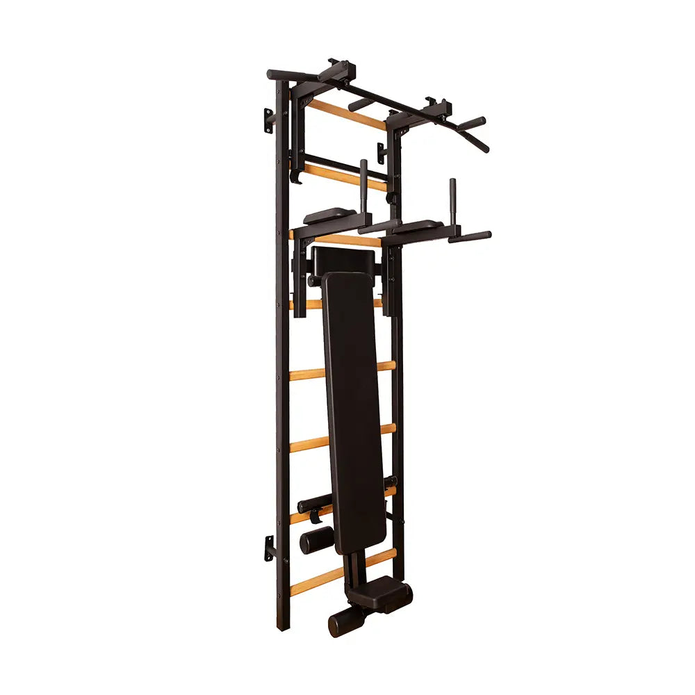 BenchK S2 Black - 233B with PB3B Steel Pull-Up Bar + Dip Bar & Workout Bench