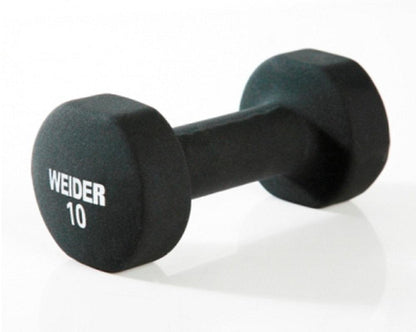 Weider - Neoprene Dumbbell with Square Anti-Roll - 10 lbs