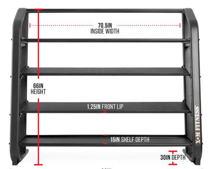 XM Fitness 5 Tier Multi Storage Rack Strength & Conditioning Canada.