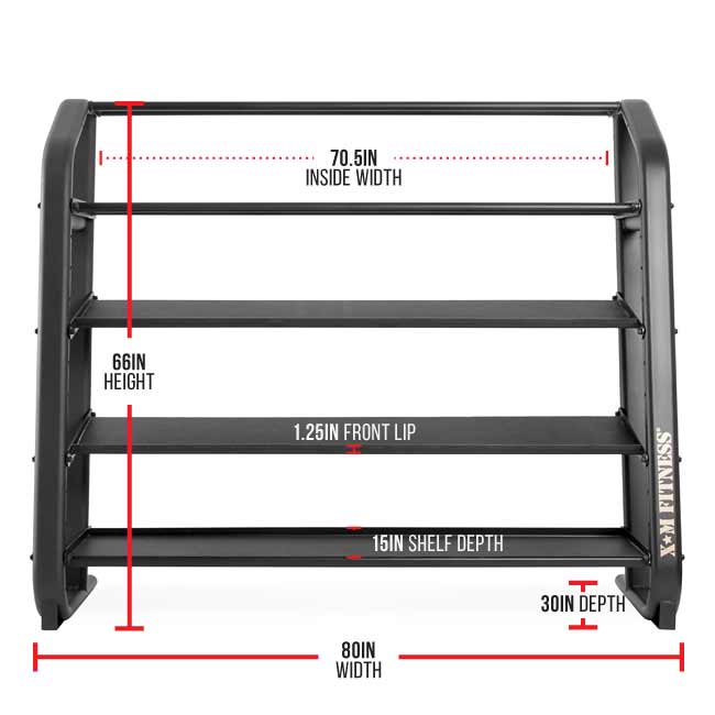 XM Fitness 5 Tier Multi Storage Rack Strength & Conditioning Canada.