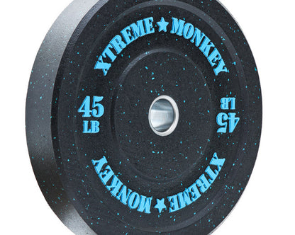 XM FITNESS 45lbs Crumb Rubber Bumper Plate Strength & Conditioning Canada.