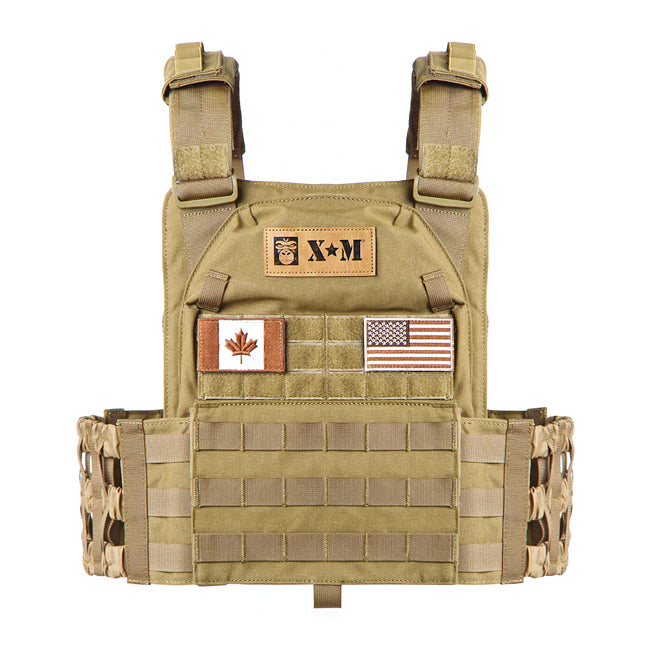 XM FITNESS Tactical Weighted Vest - 14lbs Strength & Conditioning Canada.