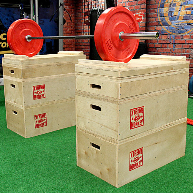 XM FITNESS Wood Jerk Blocks Strength & Conditioning Canada.