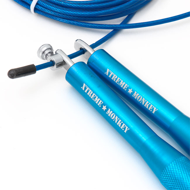 XM FITNESS Aluminum Cable Speed Jump Rope - Blue Fitness Accessories Canada.