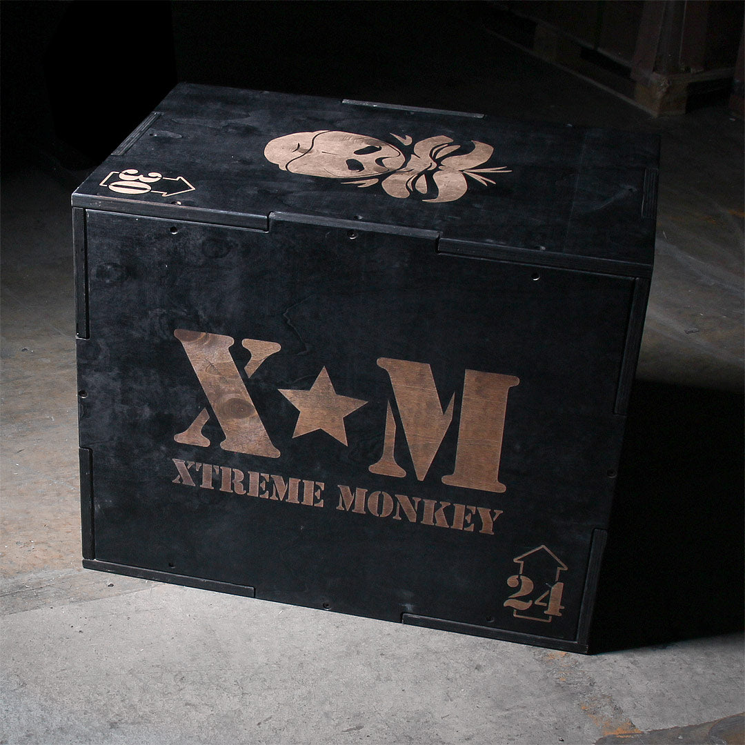 XM FITNESS Limited Edition Wood Plyo Box Strength & Conditioning Canada.