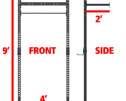 XM Fitness 4-2 Wall Mount Rig V1 Strength Machines Canada.