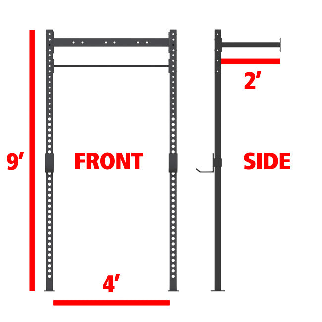 XM Fitness 4-2 Wall Mount Rig V1 Strength Machines Canada.