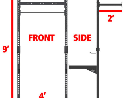 XM Fitness 4-2 Wall Mount Rig V2 Strength Machines Canada.